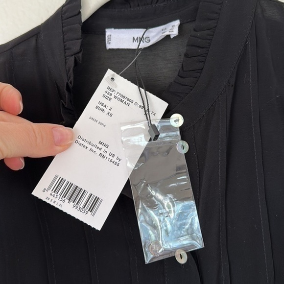 New with tags mango MNG black dress size 2 - Picture 5 of 8